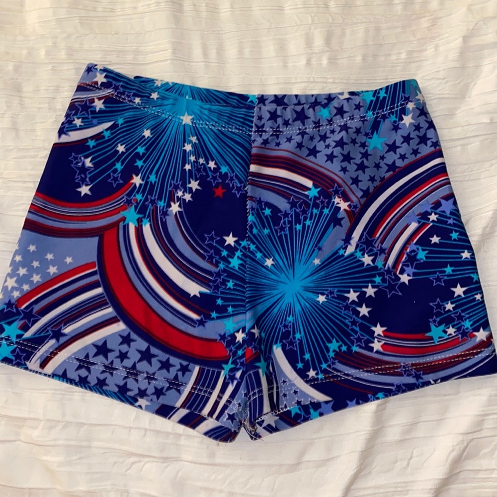 Red White & Blue Gymnastics and Dance shorts!